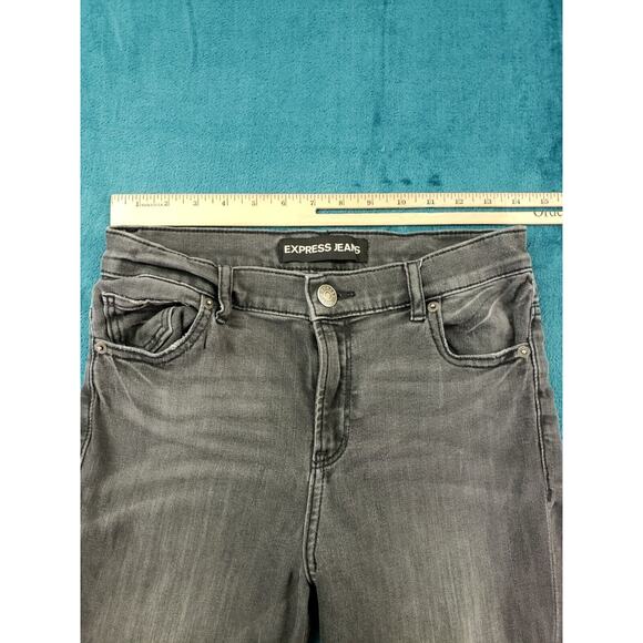 Express Jeans Sz 8 Womens Black Ankle Legging Ladies Stretch Denim Pants - Picture 5 of 10